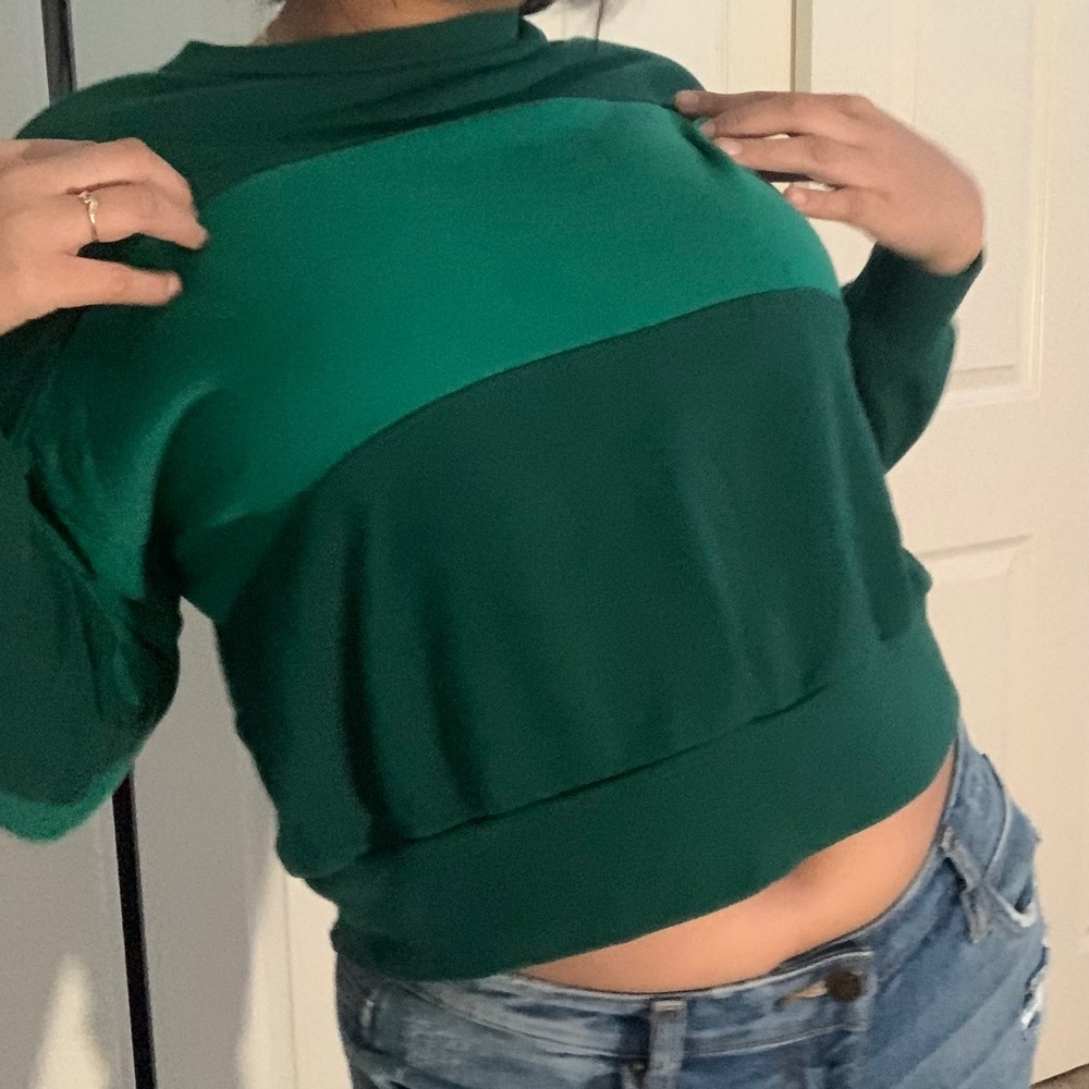 Thrifted Green Sweater